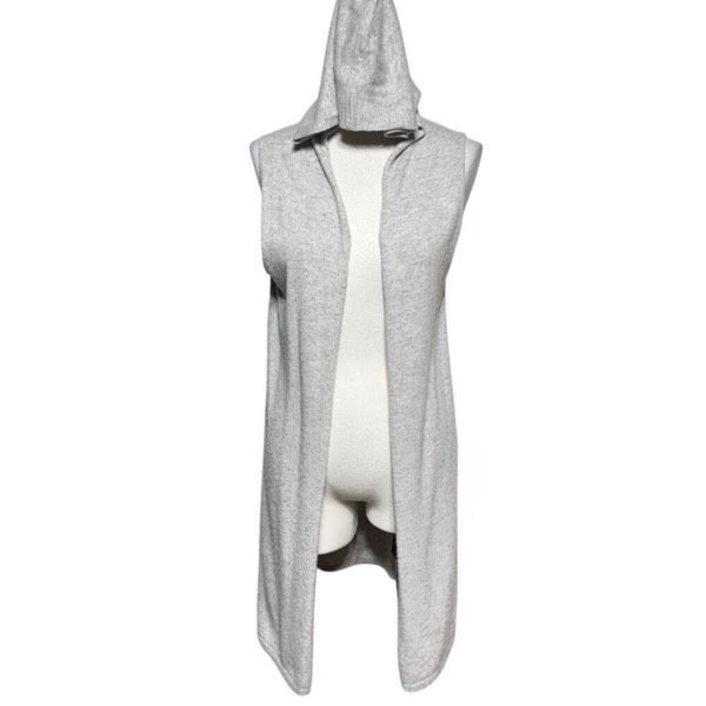 Cynthia Rowley Sleeveless Hooded 100% 2ply Cashmere Sweeter Tunic Duster Size S